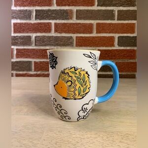 Rebecca Lyon Design Ceramic Hedgehog Coffee Mug‎ 16 Oz. !!!